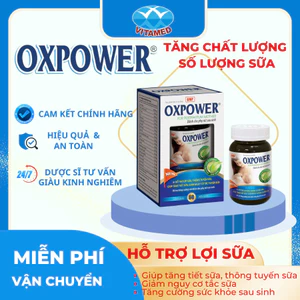 Viên Uống Lợi Sữa Oxpower - Tăng Chất và Lượng Sữa Mẹ Hộp 60 Viên