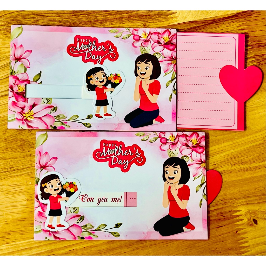 THIỆP KÉO CHÚC MỪNG NGÀY CỦA MẸ 8/3, 20/10 mẫu bé trai bé gái