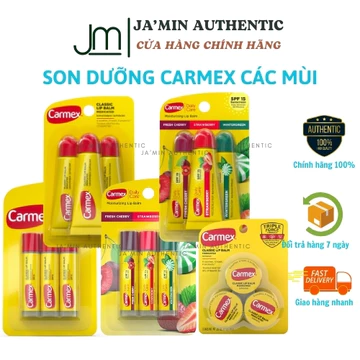 Set 3 cây son dưỡng Carmex Lip Balm mua sale