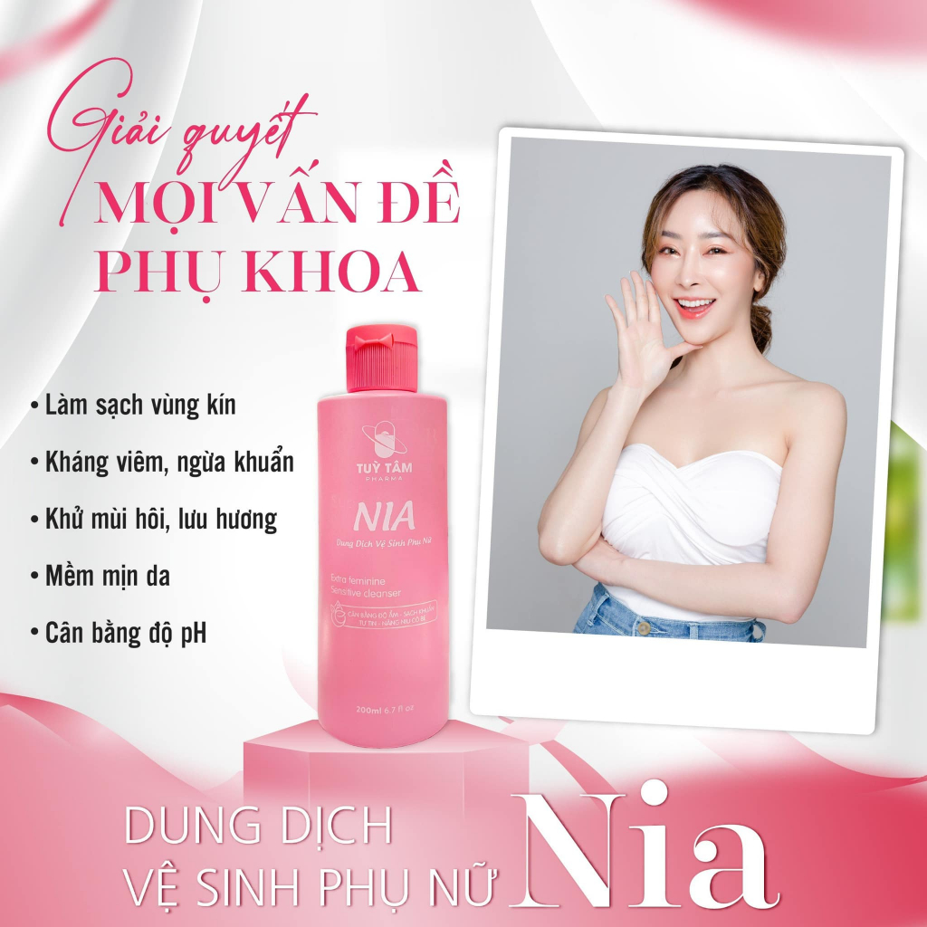 Dung dịch vệ sinh phụ nữ NIA chính hãng 200ml