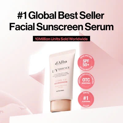 Kem Chống Nắng d'Alba Waterfull Tone-Up Purple Correcting Sun Cream SPF50+ PA++++ 50ml