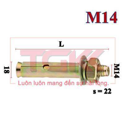 Bulong nở (nở rút) sắt M14 | Shopee Việt Nam