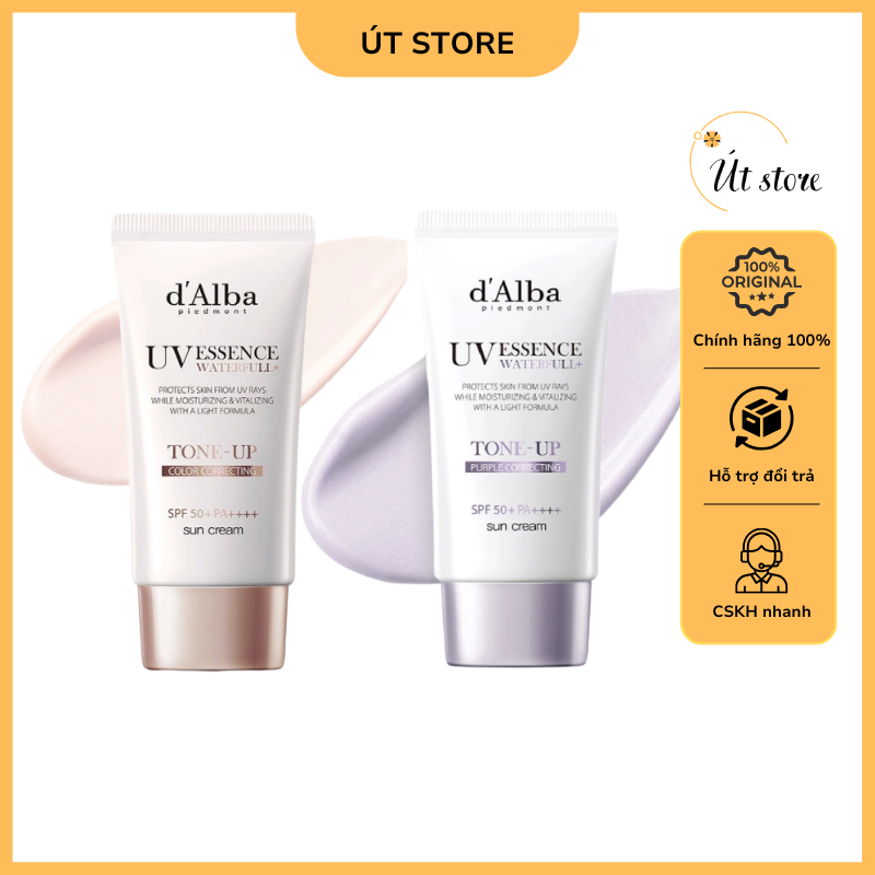 Kem Chống Nắng d'Alba Waterfull Tone-Up Purple Correcting Sun Cream SPF50+ PA++++ 50ml