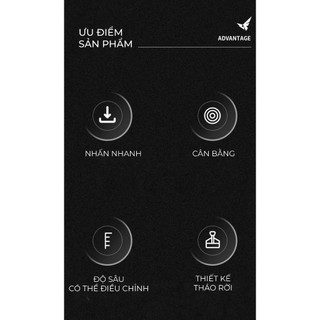 Feepie kim xoay tán đều bột Wood charm