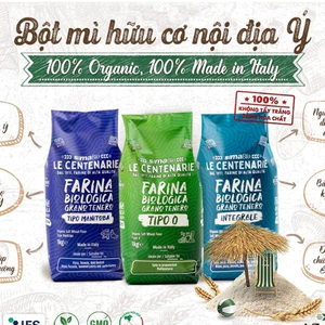 Bột mì hữu cơ Sima Le Centenarie Organic Wheat Flour_Manitoba/ đa dụng/ nguyên cám/ pizza