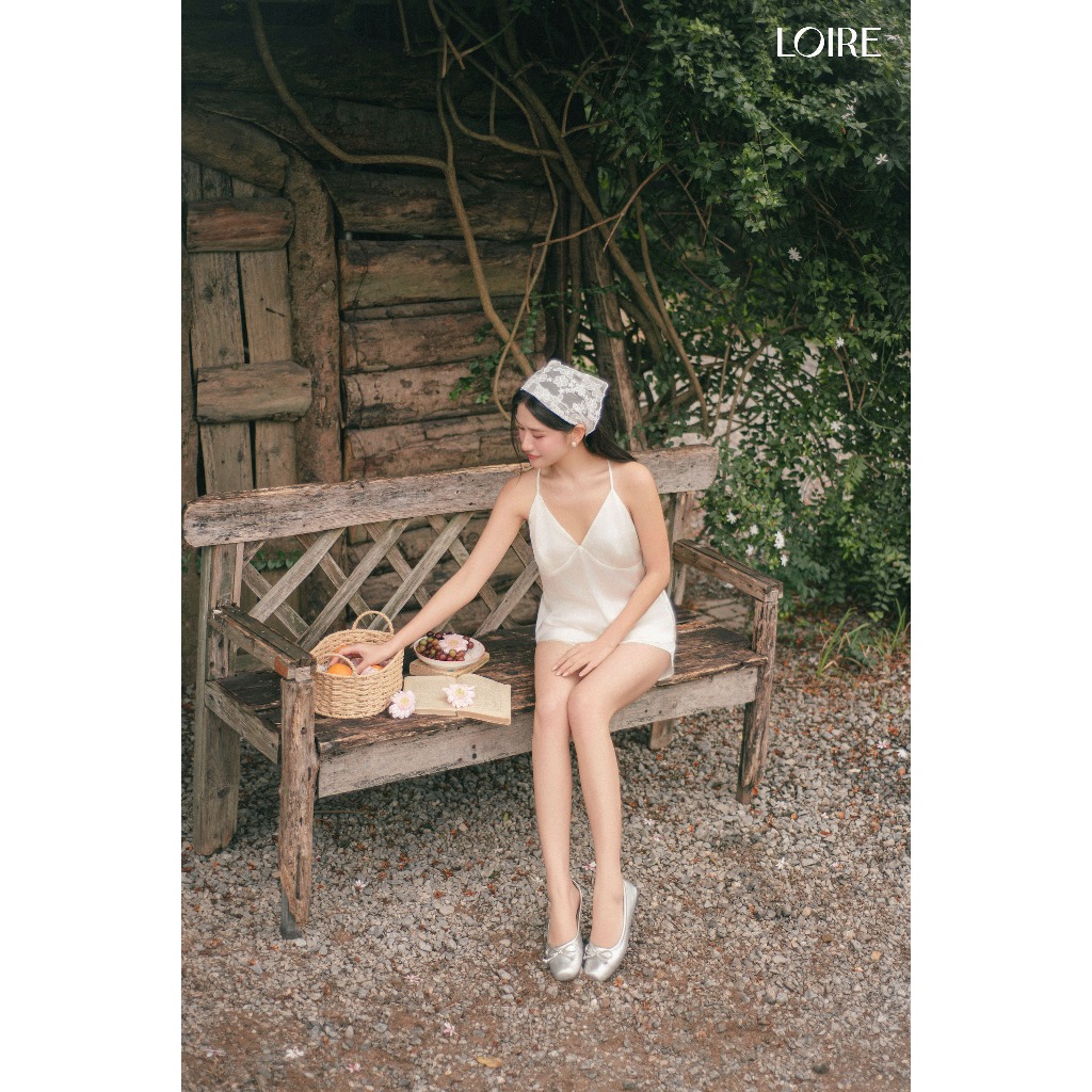 Bộ Đồ Ngủ Lụa 2 Dây Hở Lưng Sâu Gợi Cảm Loirechic BHDN21