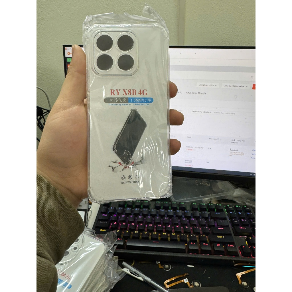 Ốp lưng Honor X8B 4G/ 200 5G/ X5 Plus/ X60 5G/ X7B/ X7C/ X9C loại chống sốc bảo vệ cam cao cấp
