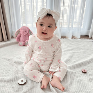 HONEY (6-24M) Bộ quần áo cài vai chất cotton co giãn tốt, thấm hút mồ hôi, thoáng mát dễ mặc dành cho bé từ 7kg4 - 14kg