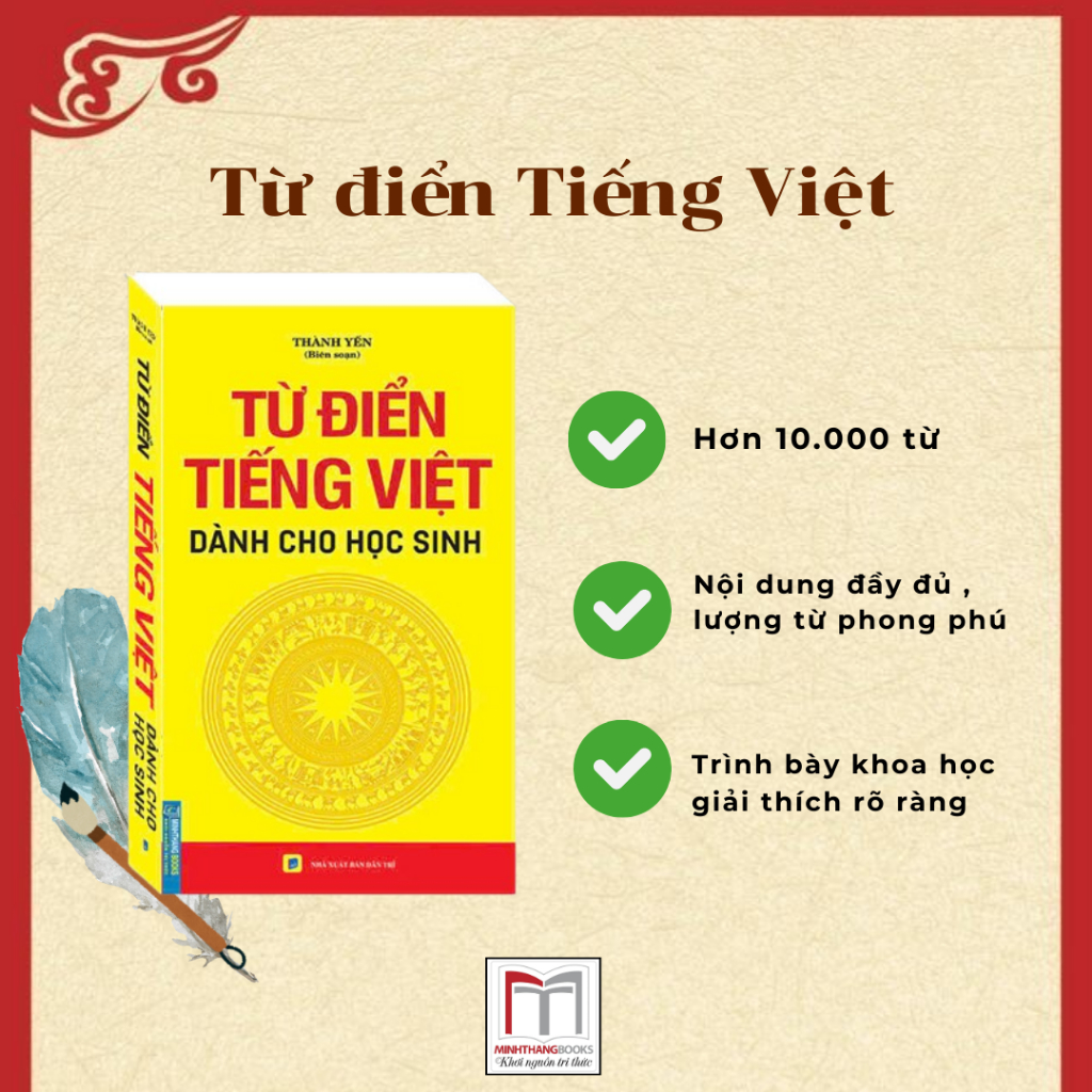 Ảnh Sách - Từ điển tiếng việt dành cho học sinh - khổ to 1