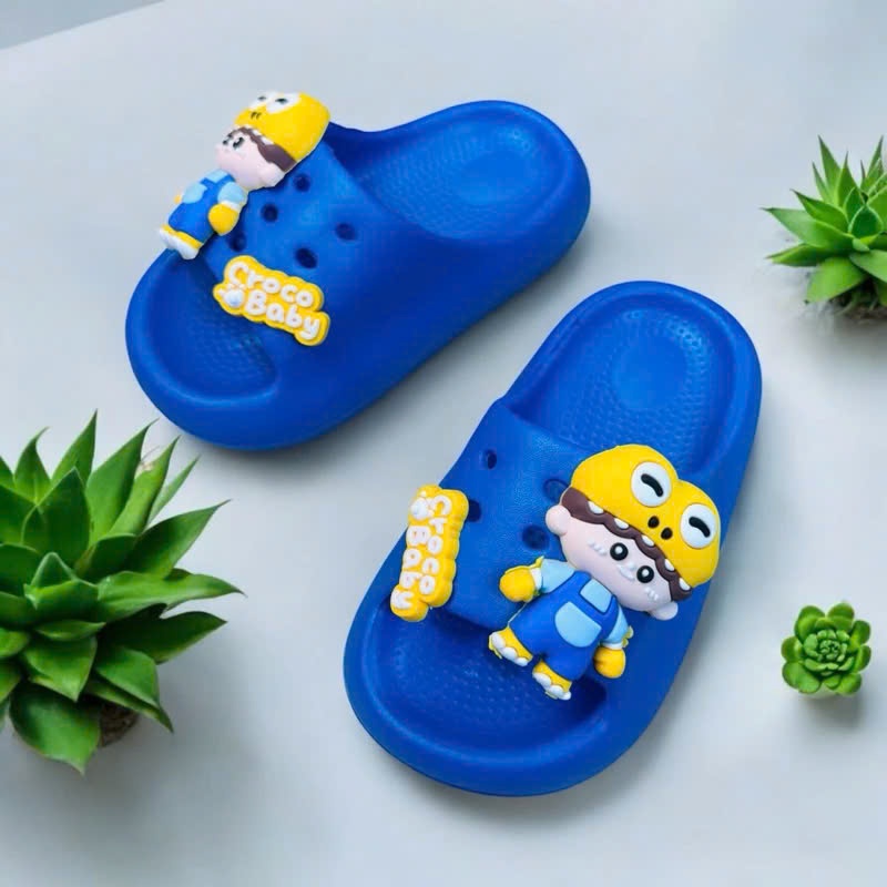 Dép bánh mì cho bé trai bé gái hoạt hình 3D nổi siêu đẹp croco baby