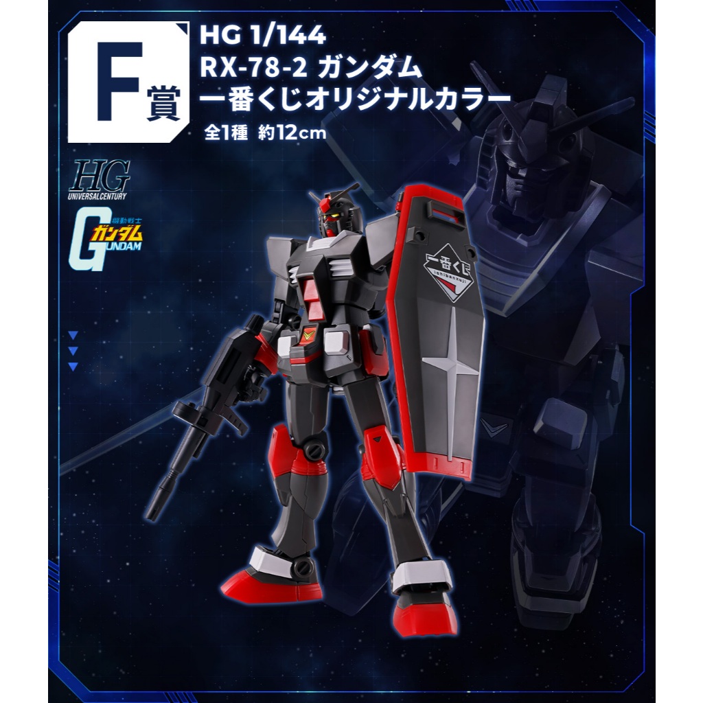 Mô Hình Lắp Ráp HG UC 1/144 RX-78-2 Gundam - Original Color ver - Ichiban Kuji Prize F (New Seal)