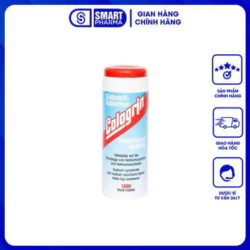Đường ăn kiêng Cologrin nhập khẩu từ Đức lọ 1200 viên - Cho người tiểu đường và ăn kiêng