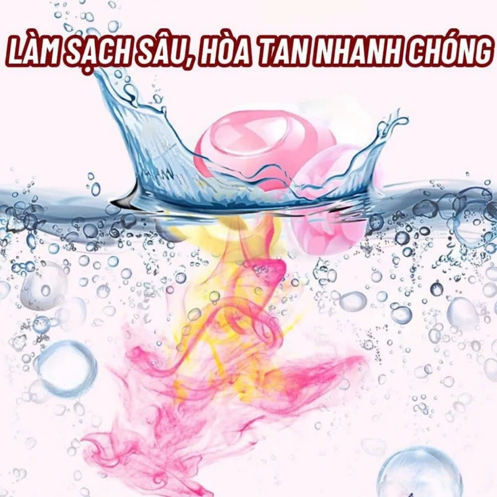 1 túi (10 hạt) Nước Giặt Thơm - Thay Thế Nước Giặt, Nước Làm Mềm Vải, Nước Giặt Tiện Lợi, Cao Cấp
