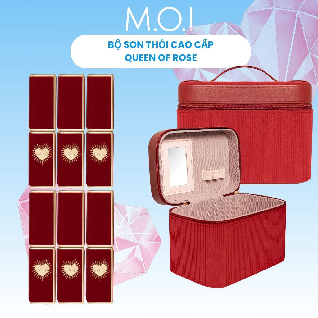 Ảnh Son lì QUEEN OF ROSE  MOI COSMETICS bản giưới hạn 3g 4