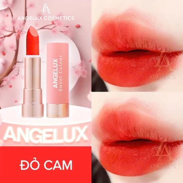 Son Thỏi Lì ANGELUX SWEET không chì chính hãng [01_Đỏ Cam]