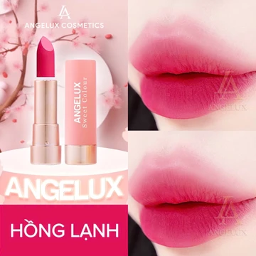 Son Thỏi Lì ANGELUX SWEET không chì chính hãng [08_Hồng Lạnh]