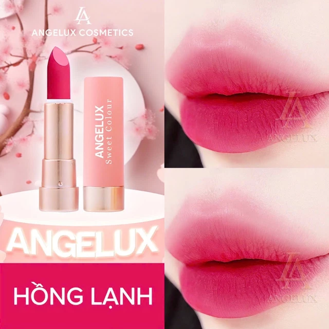Son Thỏi Lì ANGELUX SWEET không chì chính hãng [08_Hồng Lạnh]