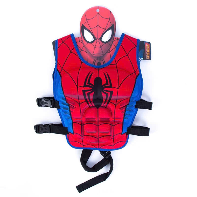 Áo phao bơi trẻ em 3D cao cấp siêu nhân người nhện Spiderman, Elsa, cá mập cho bé từ 8kg tới 35kg