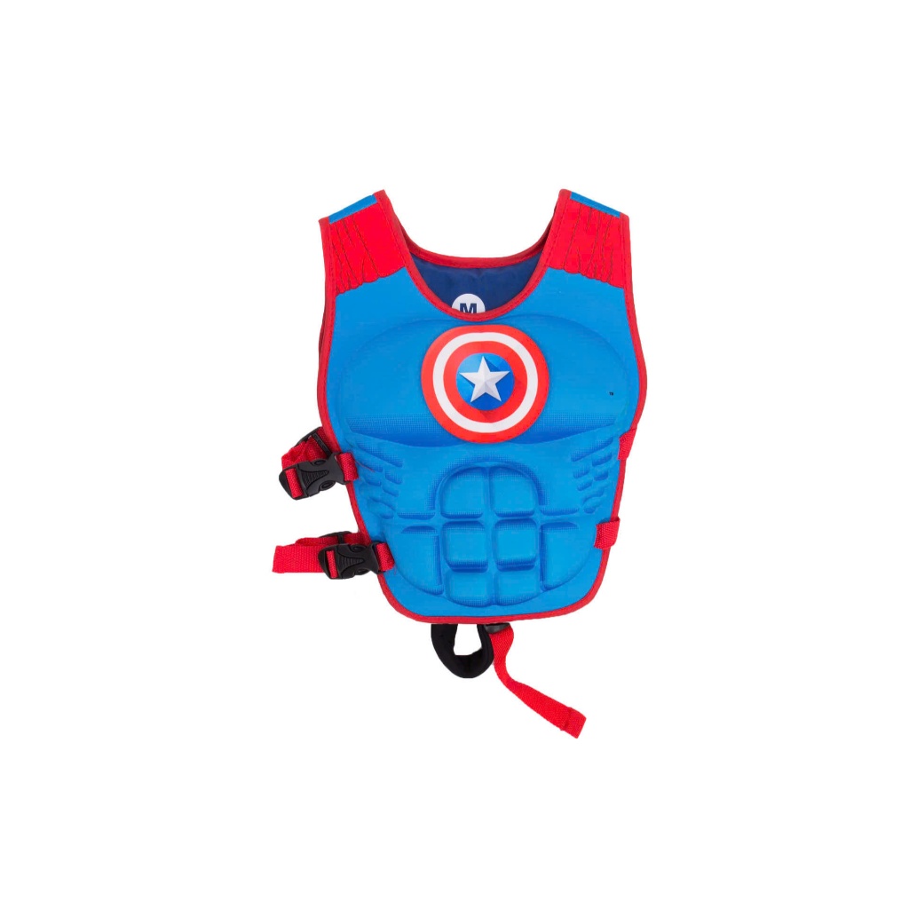 Áo phao bơi trẻ em 3D cao cấp siêu nhân người nhện Spiderman, Elsa, cá mập cho bé từ 8kg tới 35kg