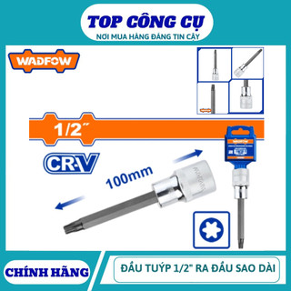 ĐỒ NGHỀ WADFOW Đầu tuýp 1/2" ra đầu vít lục giác  sao dài T25x100mm LCCx WSC5212