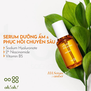 Tinh Chất HA Dưỡng Ẩm Chuyên Sâu, Phục Hồi & Trẻ Hóa Da oh!oh! HA & Proteoglycans Amber Serum 30ml