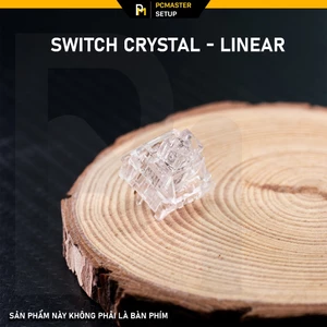 Combo 10 switch Crystal xuyên led 5 pin Trục Linear Nhựa PC