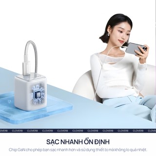 Củ Sạc Nhanh 30W Anker Zolo A2698 GaN Chân Gập Cổng USB-C cho iPhone iPad Macbook Air