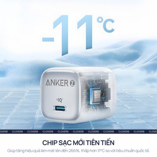 Củ Sạc Nhanh 30W Anker Zolo A2698 GaN Chân Gập Cổng USB-C cho iPhone iPad Macbook Air
