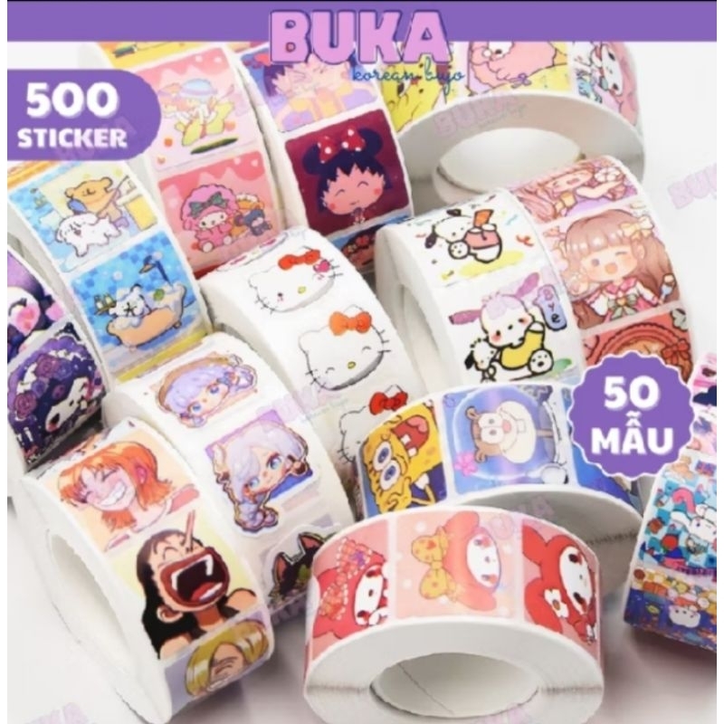 Tổng hợp mẫu Tem sticker cuộn nhiều hình ngộ nghĩnh dễ thương | Shopee ...