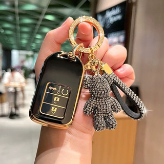 (KhóaPhôm Vuông)Combo Ốp Khoá  HÔNÐA Civic City CRV Accord Jazz HRV 2/3/4 nút