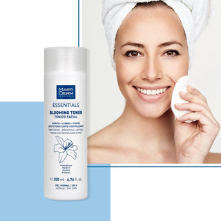 Nước Cân Bằng Dưỡng Ẩm Cho Da Hỗn Hợp, Thường Đến Khô - MartiDerm Essentials Blooming Toner 200ml