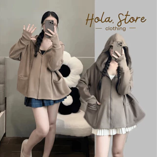 Áo Khoác Chống Nắng Vải Umi Cotton Dày Mịn, Có Túi, Form Xoè Rộng Cánh Dơi Trẻ Trung, Chống Tia UV
