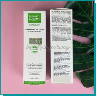 Kem Dưỡng Martiderm Giảm Nhờn, Giảm Mụn Và Se Lỗ Chân Lông Martiderm Acniover Active Cremigel 40ml
