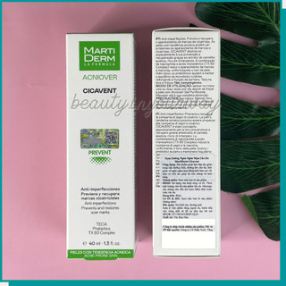 Kem Dưỡng Giảm Mụn, Ngừa Sẹo Đặc Biệt Hỗ Trợ Mờ Vết Thâm MartiDerm Acniover Cicavent 40ml