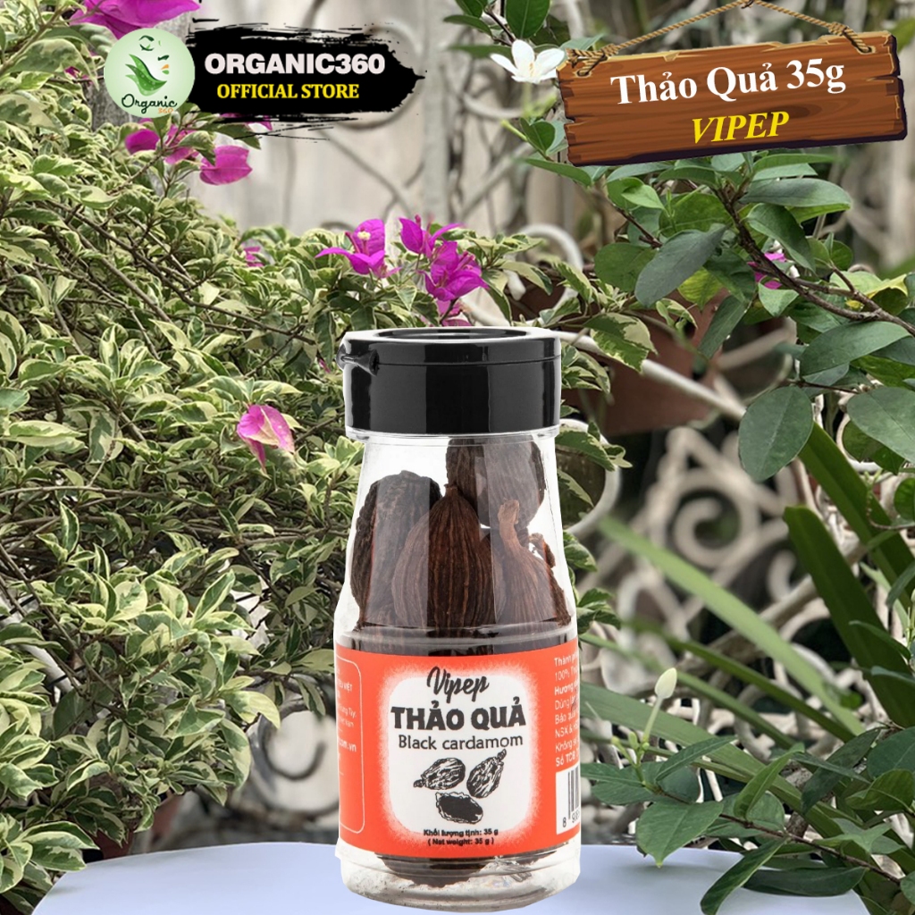 Ảnh Thảo Quả Tự Nhiên VIPEP 35g Black Cardamom Gia Vị Nấu Ăn 1