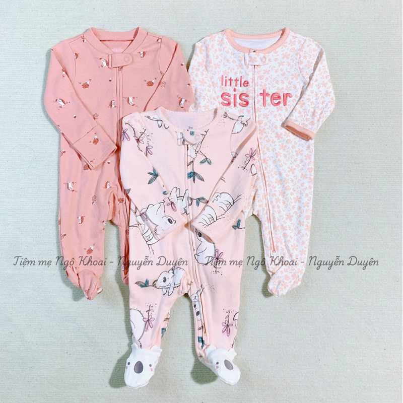 [MD189] 3-6m Body sleepsuit/ áo liền tất ngủ cho bé yêu xuất xịn