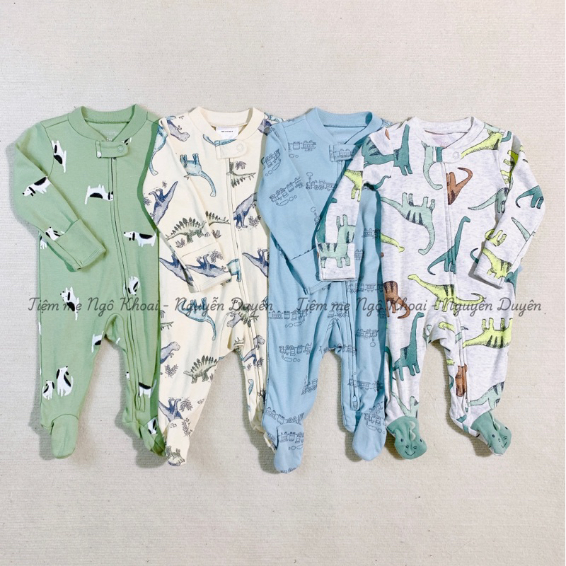 [MD189] 3-6m Body sleepsuit/ áo liền tất ngủ cho bé yêu xuất xịn