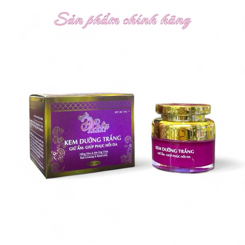 Kem Meta dưỡng trắng da giữ ẩm giúp phục hồi da 20gram