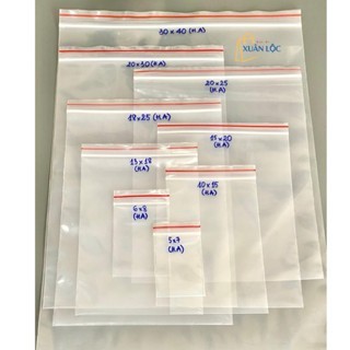 Túi zip Chỉ Đỏ Loại tốt, dày dặn, chắc chắn (có đủ size)