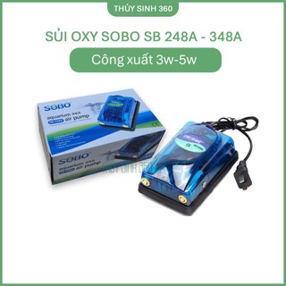 Máy Sủi Oxy SOBO 248A/348A - Sủi Oxy Cho Bể Cá Cảnh, Thủy Sinh