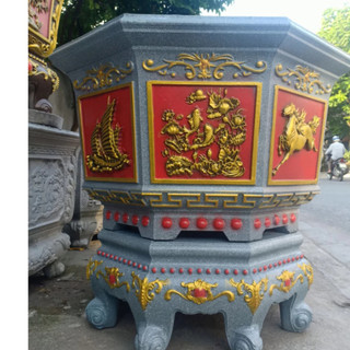 Khuôn đúc chậu bát giác 78, chân đôn, chất liệu nhựa ABS