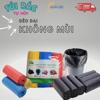 Combo 03 Túi Rác Tự Phân Hủy  - 3 Cuộn/1kg - Size Tiểu - Trung - Đại (LOẠI TỐT)