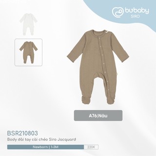 BSR210803 Body dài tay cài chéo Siro Jacquard
