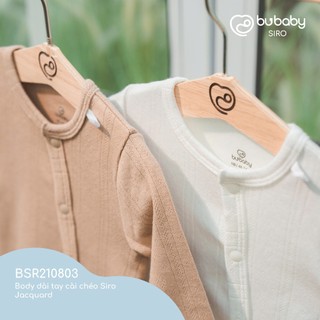 BSR210803 Body dài tay cài chéo Siro Jacquard