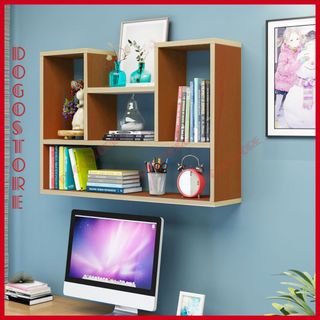 Kệ sách treo tường chữ U nhiều màu sắc,giá sách trang trí decor tường chữ U bằng gỗ công nghiệp