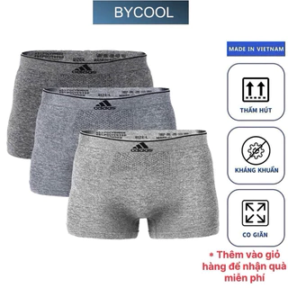 Combo 3 Quần Lót Nam Sịp Đùi Boxer Diệt Kim Dáng Trunk Thấm Hút Chất Vải Co Dãn Thoáng Khí