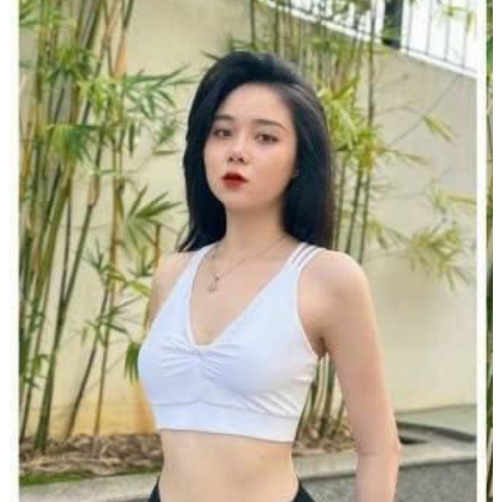 Áo thể thao nữ, áo tập gym ,yoga, erobic, zumba ,áo bra đan dây co dãn mịn mát,tặng mút