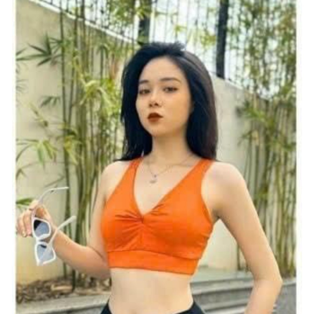 Áo thể thao nữ, áo tập gym ,yoga, erobic, zumba ,áo bra đan dây co dãn mịn mát,tặng mút
