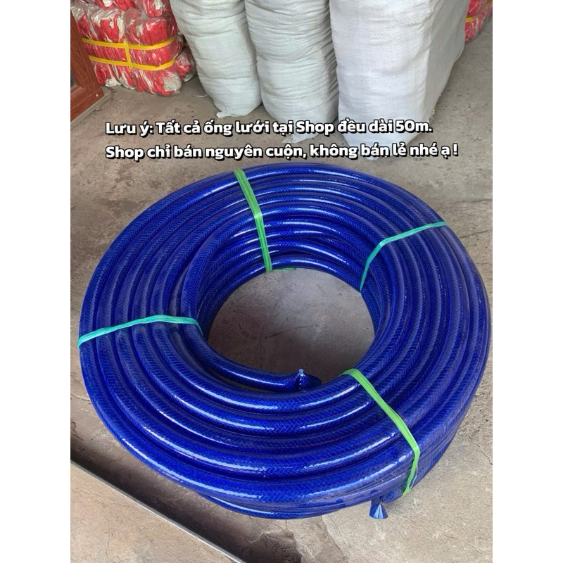 Ống Nước Lưới PVC 50m Nhiều Kích Cỡ Phi 10-27 – Ống Dẫn Nước Tưới Cây Chịu Áp Lực Chất Lượng