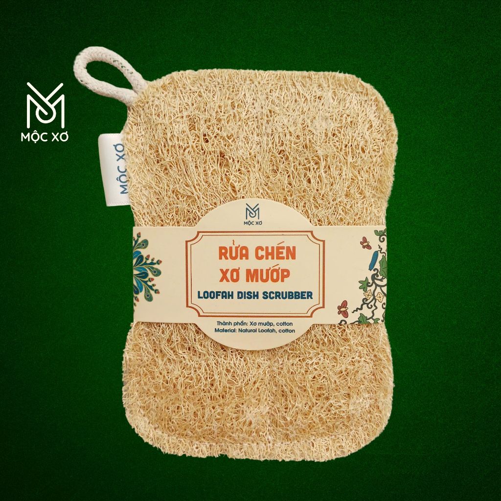Miếng Rửa Chén Xơ Mướp Cỡ Lớn Hình Chữ Nhật - Miếng Chùi Nồi - Miếng Rửa Bát